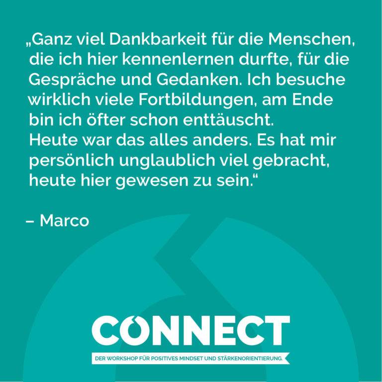 Was Wäre Wenn - Positive Psychologie und Coaching - Michael Tomoff - Connect Verbundenheit Zitat 40